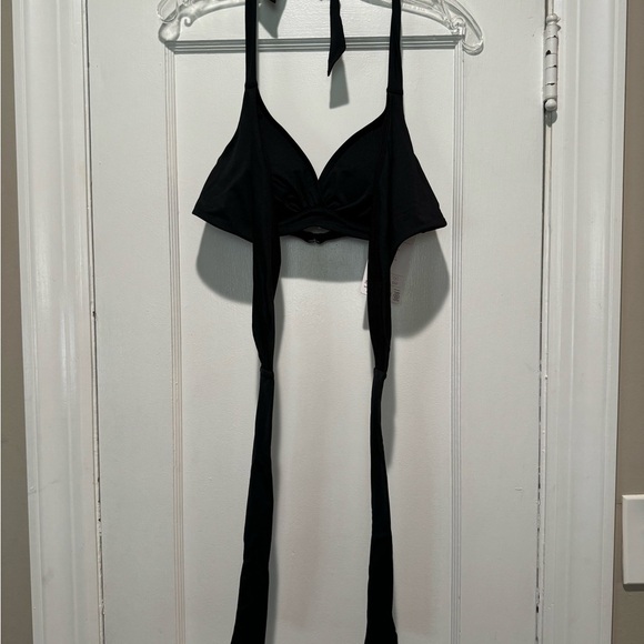 Athleta Bra Cup Wrap Halter Bikini Top 32B/C NWT - Picture 12 of 12